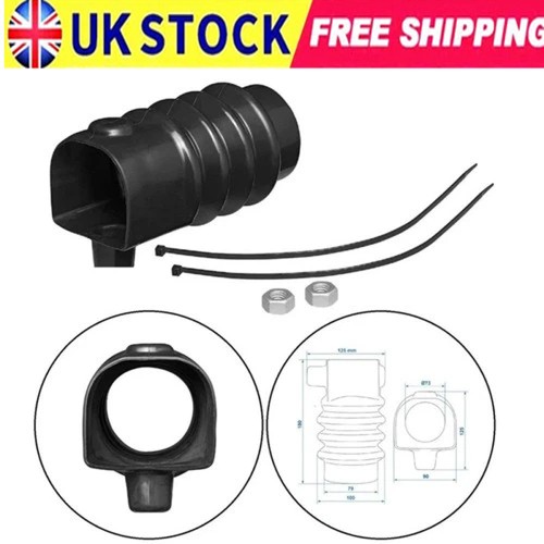 Trailer rubber hitch bellow - rubber,