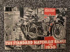 Rare 1930 MATCHLESS MOTORCYCLE SALES Range -BROCHURE & Prices & Data -25 Pages