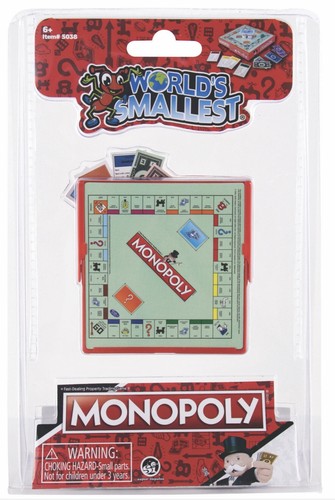 World smallest monopoly - world's,