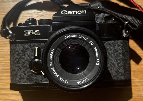 Canon 35mm slr - f-1, camera