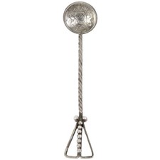 Silver spoon from coin "2 Lati
