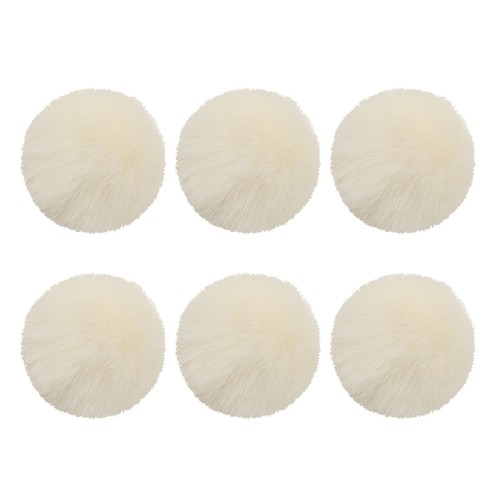 6pcs fluffy soft faux fur - 6pcs,