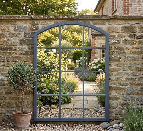 Arch window style grid wall - style,