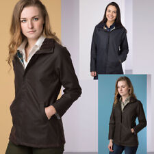 Ladies Wax Jacket Rydale Cawood Women's Waxed Cotton Coat for Walking Shooting