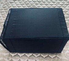 Shoe Storage Organiser Box, Black 33x22x16 cm (Pack of 2) Foldable, Zipper back