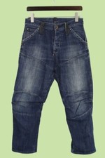 G-STAR Men's S.C. Elwood Safety Plus Blue Relaxed Fit Faded Jeans Size W29/~L28