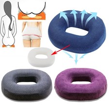 Coccyx Pain Relief Memory Foam Comfort Donut Ring Chair Seat Cushion Pillow UK