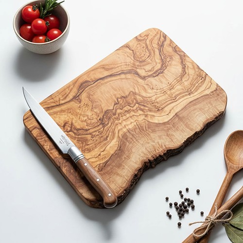 Rustic olive wood cheese - wood,
