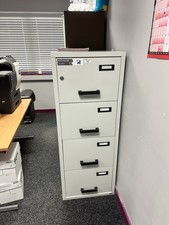 Burton Fire Proof Cabinet Safe Heavy Duty 210kg Metal