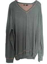 Mens Jumper Green Big & Tall Pullover Sweater Gents Size 2 XL  H14