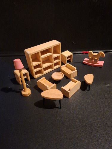 Dolls house wooden - dolls,