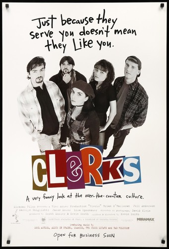 Clerks 1994 movie poster art - clerks,