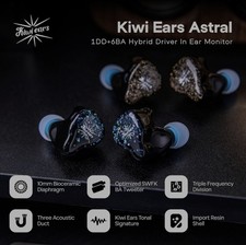 Linsoul Kiwi Ears Astral 1DD+6BA Hybrid In Ear Monitor Wired Earbuds HiFi Studio