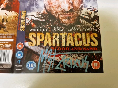 Signed manu bennett crixus - bennett, "crixus"