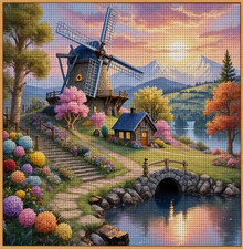 Printed Cross Stitch Kit 11 ct