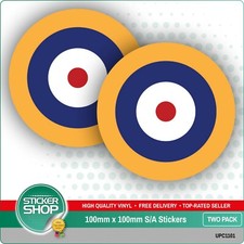 2 x RAF TYPE A1 ROUNDEL CIRCLE