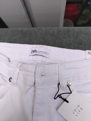 Zara join life - white, mid-rise