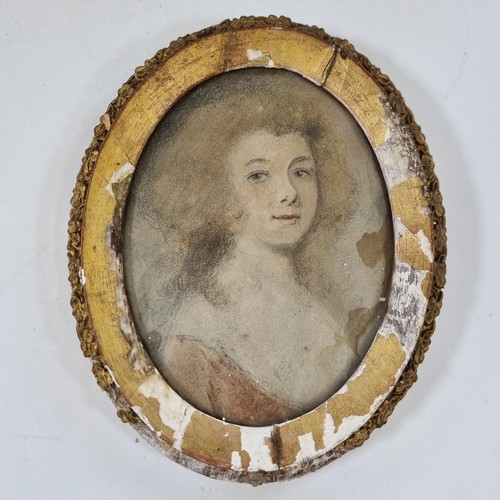 Antique pastel portrait - antique, pastel?