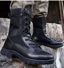 BLACK LEATHER ARMY COMBAT