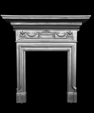 LARGE TALL VICTORIAN / EDWARDIAN CAST IRON FIREPLACE / FIRE STOVE SURROUND