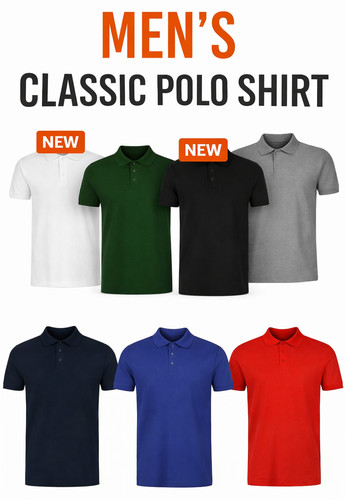 Mens plain polo shirt - mens,