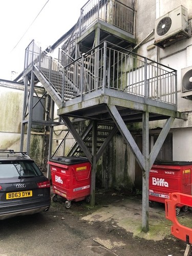 Fire escape staircase - escape,