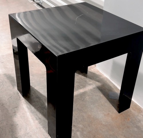 Vtg black modern lucite - modern,