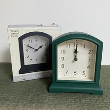 Jones® Tavern Mantel Clock Eden Green Classic Arabic Quartz VintageModern Design