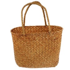  Gift Baskets Picnic with Handle Grocery Shopping Handles Natural Woven