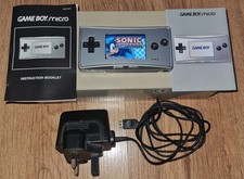 GameBoyMicro/Silver - Boxed +