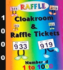 1000 Assorted Colour Raffle