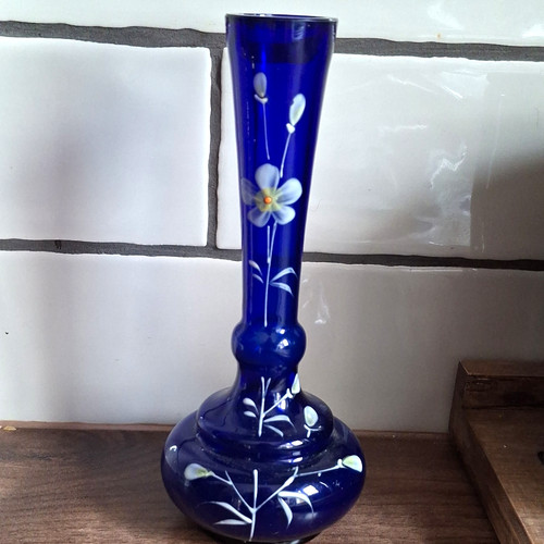 Hand painted cobalt - cobalt, blue