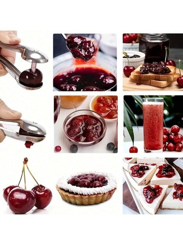 Stainless steel cherry pitter - stainless,