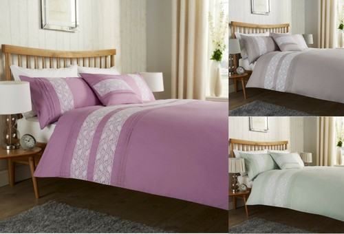 Cotton rich lace pleated - lace, duvet