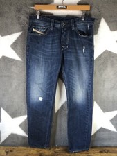 DIESEL Larkee-T Jeans, Mid Blue Regular Tapered Wash 0886T Size UK W32 L30