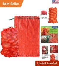Mesh Produce Bags Reusable Breathable Storage for Vegetables Fruits Firewood