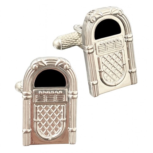 Jukebox cufflinks onyx art - -,