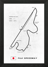 Fuji Speedway Track Framed