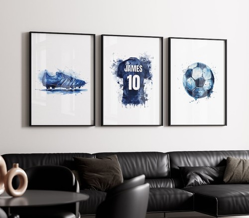 Personalised football wall art - football,