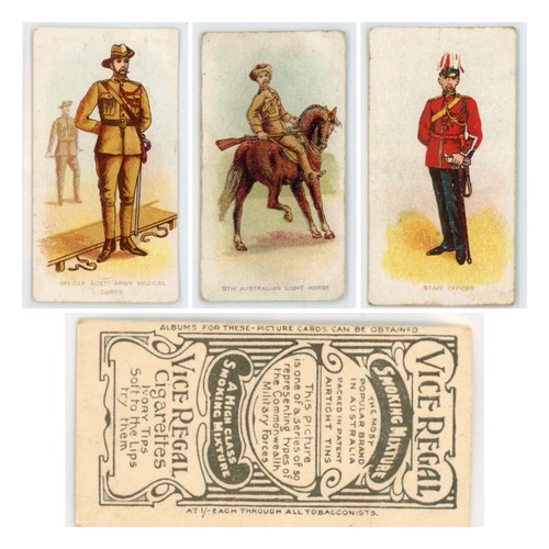 Vice regal cigarette cards - cigarette,