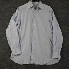 Brioni Shirt Mens 15.5 39 Blue