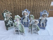 Set Of 5 Antique German Bisque