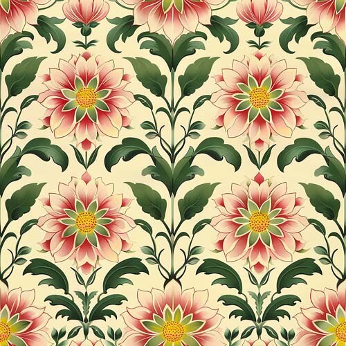 20x pink green flower - green, peel