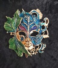 Large Statement Mask Brooch Vintage Inspired Jewellery Gift Masquerade 