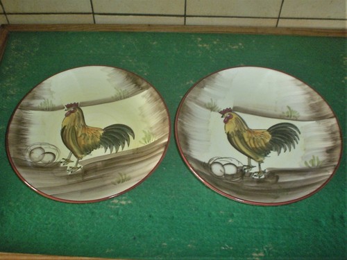 Chicken cockeral plates - cockeral, 8"