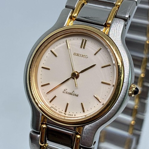Seiko exelene two tone white - two-tone,