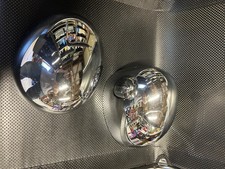 Original MINI F55 2016 RHS & LHS Chrome Door Mirror Covers - used