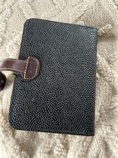 Vintage Mulberry 1990 Agenda/Address Book Filofax in Black leather VGC
