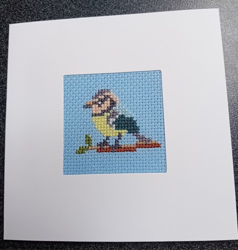 Handmade cross stitch - stitch, card