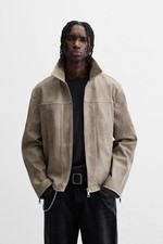 Men ZARA Faux Leather Cool